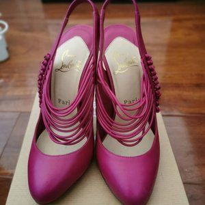 Used authentic Christian Louboutin slingback heels